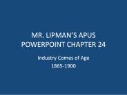 MR. LIPMAN