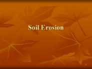 Soil Erosion