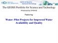 The GEOSS Portfolio for Science and Technology PowerPoint PPT Presentation