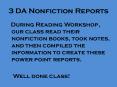 3 DA Nonfiction Reports PowerPoint PPT Presentation