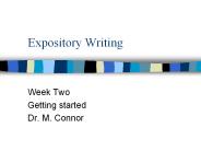 Expository Writing