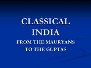 CLASSICAL INDIA