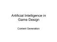 Artificial Intelligence in Game Design PowerPoint PPT Presentation