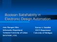 Boolean Satisfiability in Electronic Design Automation PowerPoint PPT Presentation