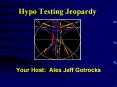Hypo Testing Jeopardy PowerPoint PPT Presentation
