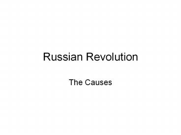 Russian Revolution