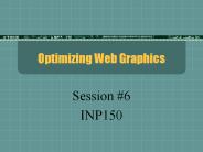Optimizing Web Graphics