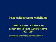 Poisson Regression with Rates
