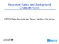Response Rates and Background Characteristics PowerPoint PPT Presentation
