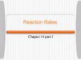 Reaction Rates PowerPoint PPT Presentation