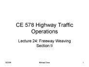 CE 578 Highway Traffic Operations