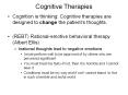 Cognitive Therapies PowerPoint PPT Presentation