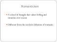 Romanticism PowerPoint PPT Presentation