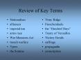 Review of Key Terms PowerPoint PPT Presentation