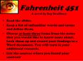 Fahrenheit 451 A novel by Ray Bradbury PowerPoint PPT Presentation