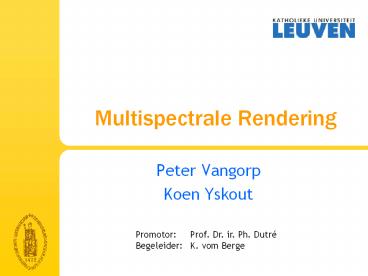 Multispectrale Rendering
