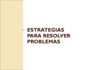 Estrategias para resolver problemas