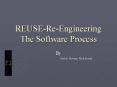 REUSE-Re-Engineering The Software Process PowerPoint PPT Presentation