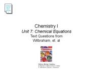 Chemistry I