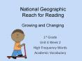 National Geographic Reach for Reading PowerPoint PPT Presentation