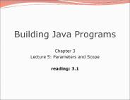 Building Java Programs