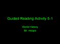 Guided Reading Activity 5-1 PowerPoint PPT Presentation