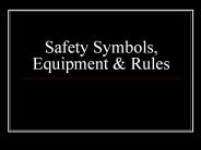Safety Symbols, Equipment