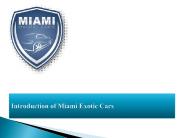 Exotic Car Rental Miami