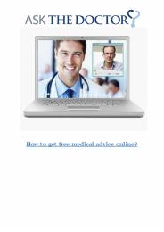 How To Get Free Medical Advice Online