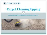 Carpet Cleaning Epping