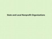 State and Local Nonprofit Organizations