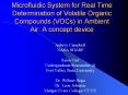 Microfluidic System for Real Time Determination of Volatile Organic Compounds (VOCs) in Ambient Air: A concept device PowerPoint PPT Presentation