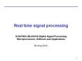 Real time signal processing PowerPoint PPT Presentation