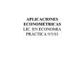 APLICACIONES ECONOM PowerPoint PPT Presentation