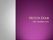 OB/GYN Exam