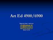 Art Ed 4900/6900