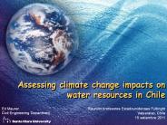 Assessing climate change impacts on water resources in Chile