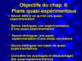 Objectifs du chap. 6: Plans quasi-exp PowerPoint PPT Presentation
