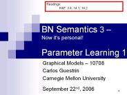 BN Semantics 3 
