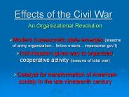 Effects of the Civil War