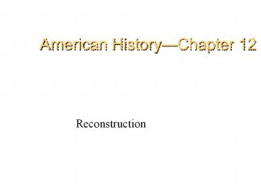 American History