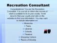 Recreation Consultant PowerPoint PPT Presentation