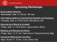 Upcoming Workshops PowerPoint PPT Presentation