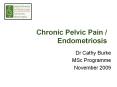 Chronic Pelvic Pain / Endometriosis PowerPoint PPT Presentation