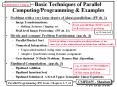 Basic Techniques of Parallel   Computing/Programming PowerPoint PPT Presentation