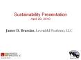 Sustainability Presentation April 20, 2010 PowerPoint PPT Presentation