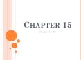 Chapter 15 November 4 PowerPoint PPT Presentation