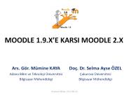 MOODLE 1.9.X
