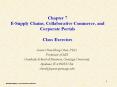 Chapter 7 E-Supply Chains, Collaborative Commerce, and Corporate Portals Class Exercises PowerPoint PPT Presentation
