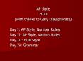 AP Style PowerPoint PPT Presentation